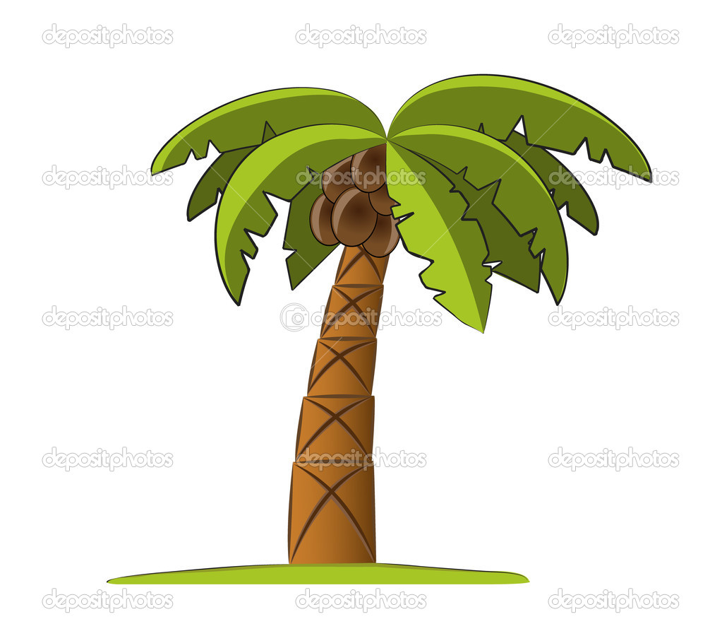 Hawaiian Palm Trees Clipart