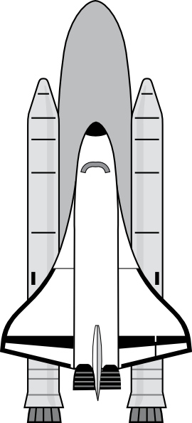 Nasa Space Shuttle Clip Art At Clker Com   Vector Clip Art Online