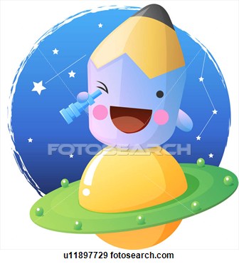 Night Stationery Star Colored Pencil Pencil Education Character