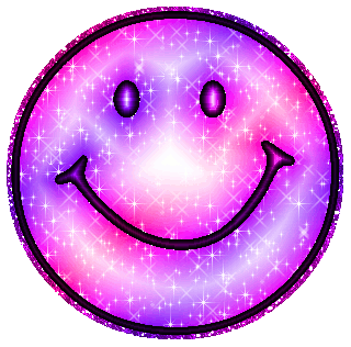 Pink Purple Glitter Smiley Face Myspace Glitter Graphic Comment