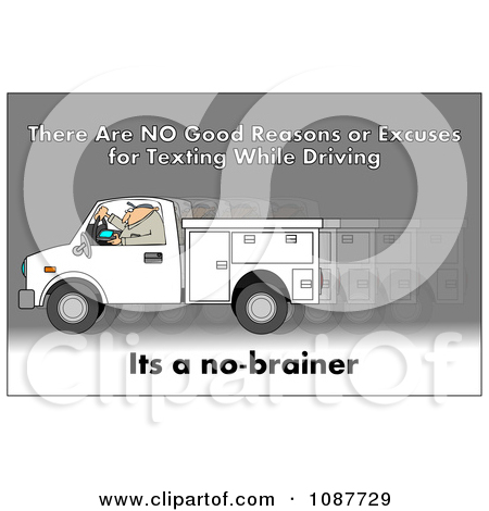 Texting And Driving Clipart