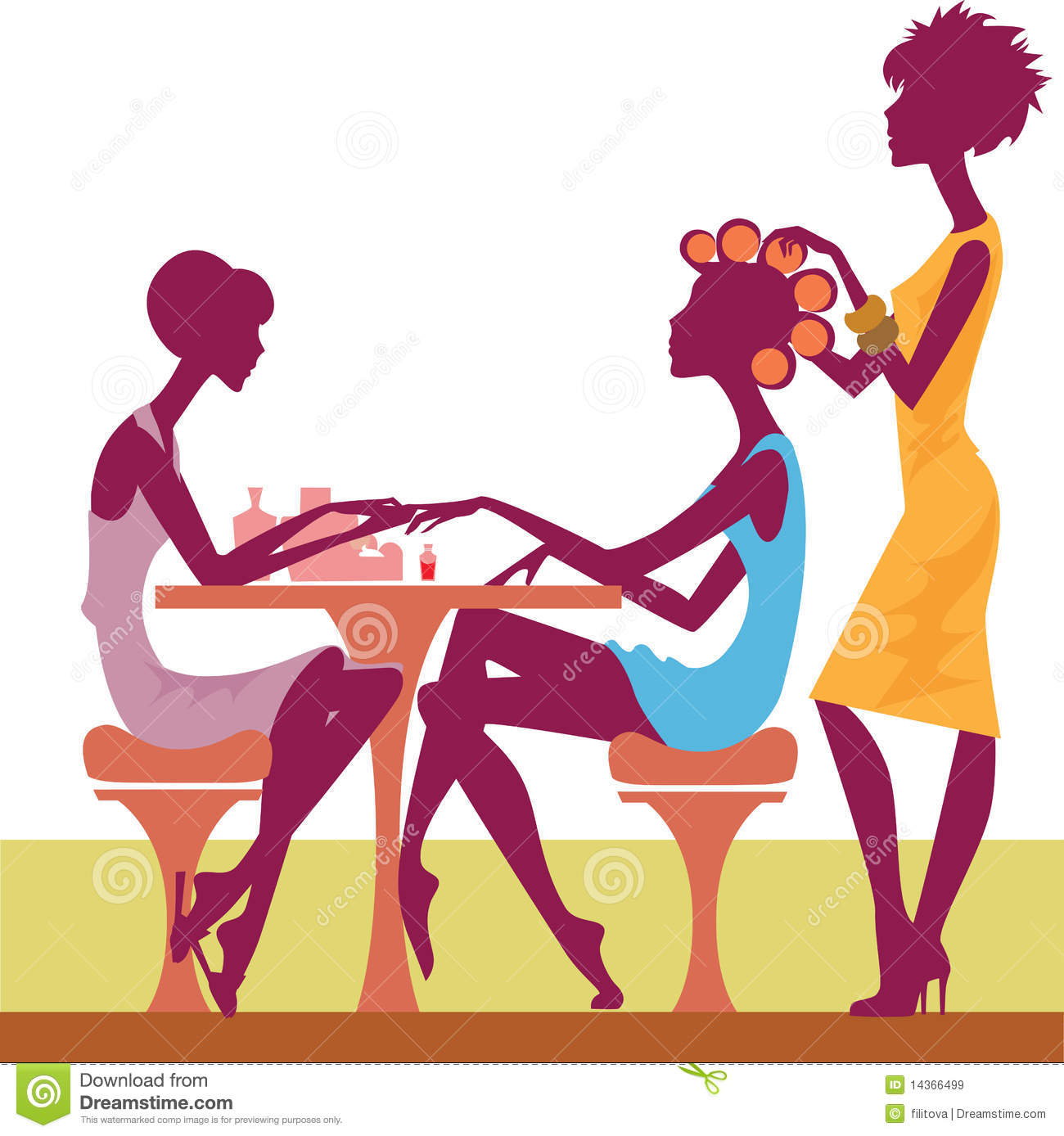 Women In A Salon Getting A   Clipart Panda   Free Clipart Images