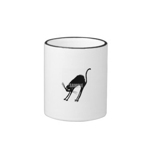Black And White   Sample Cat Clipart Coffee Mug   Zazzle