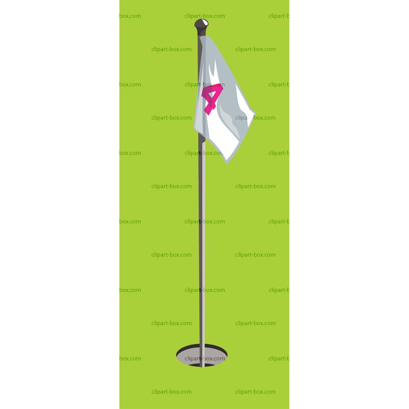 Clipart Golf Flag   Royalty Free Vector Design