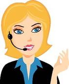Customer Support Operator   Clipart Graphic