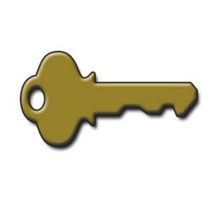 Description  This Free Clipart Picture Is Of A Gold House Key  The Key