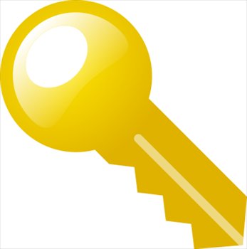 Free Large Gold Key Clipart   Free Clipart Graphics Images And Photos
