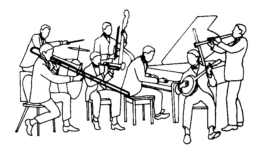 Jazz Band Clip Art 224