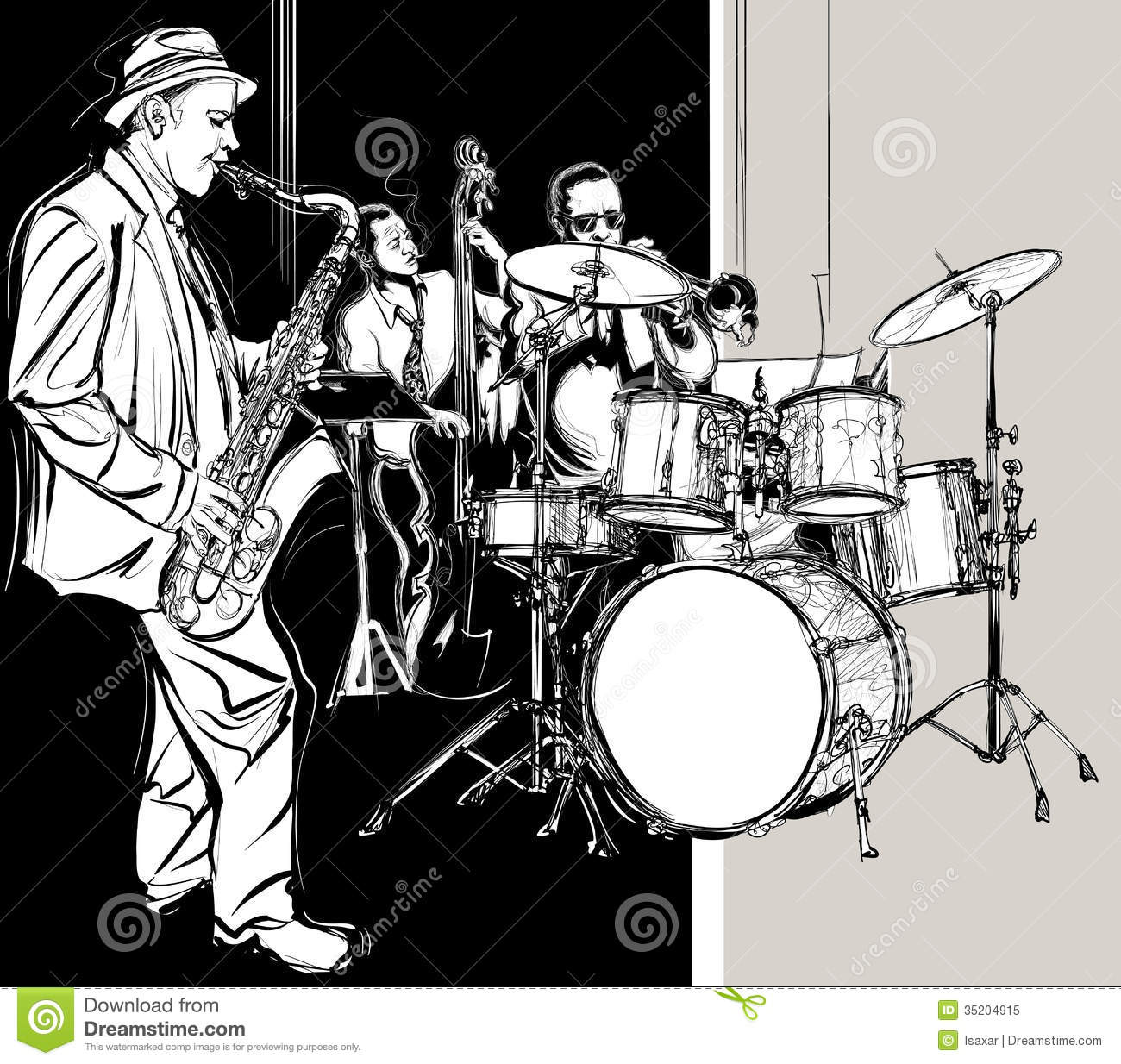 Jazz Band Royalty Free Stock Photo   Image  35204915