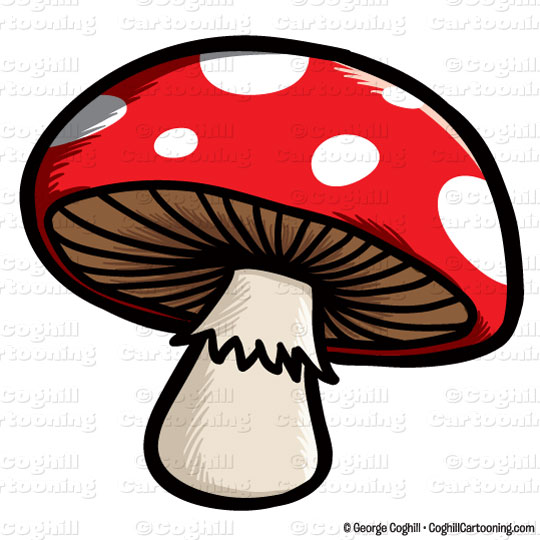 Mushroom Cartoon Character Clip Art Stock Illustration By George