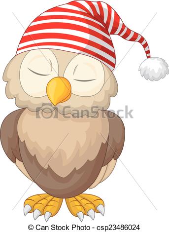 Of Cartoon Owl Sleeping   Vector Illustration Of Cartoon Owl