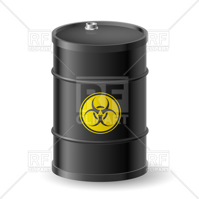Oil Drum With Biohazard Sign Download Royalty Free Vector Clipart    