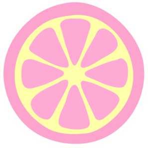 Pinky Lemonade Slice Clip Art   Vector Clip Art Online Royalty    