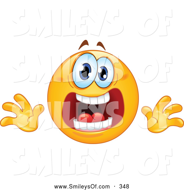 Vector Smiley Clipart Of Aupset Or Stressed Emoticon Face By Yayayoyo