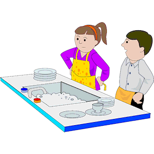 Washing Dishes Clipart Cliparts Of Washing Dishes Free Download  Wmf