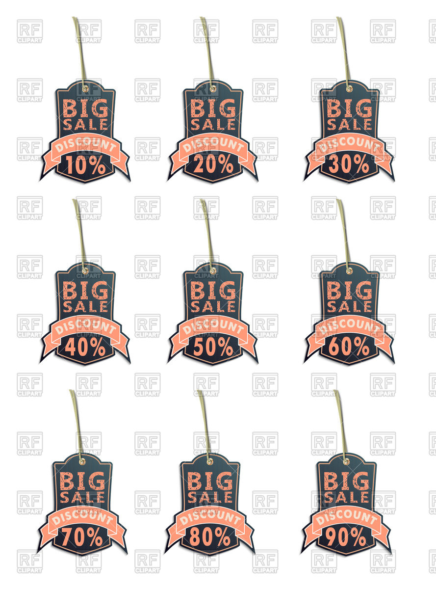 Big Sale Tags 75969 Download Royalty Free Vector Clipart  Eps 