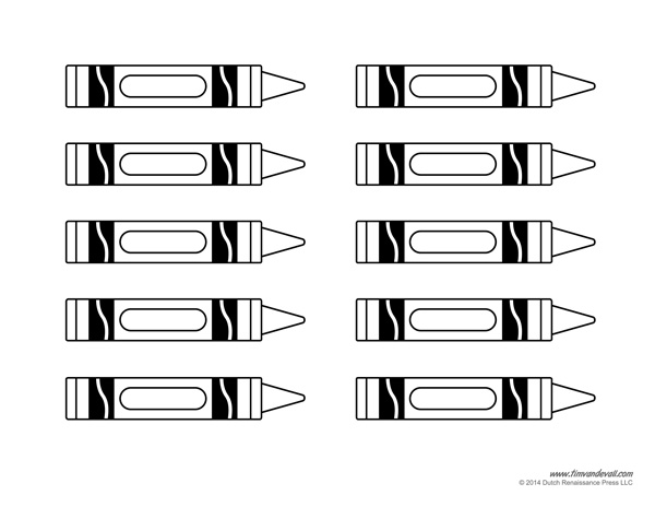Blank Crayon Template Picture