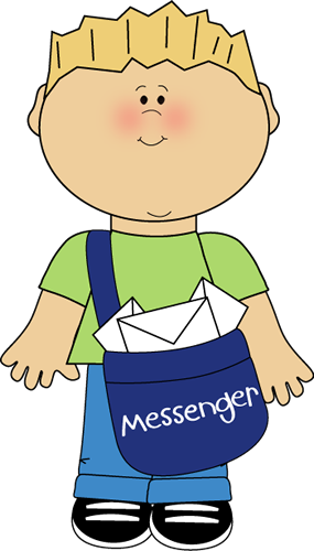 Classroom Messenger Clip Art   Classroom Messenger Vector Image