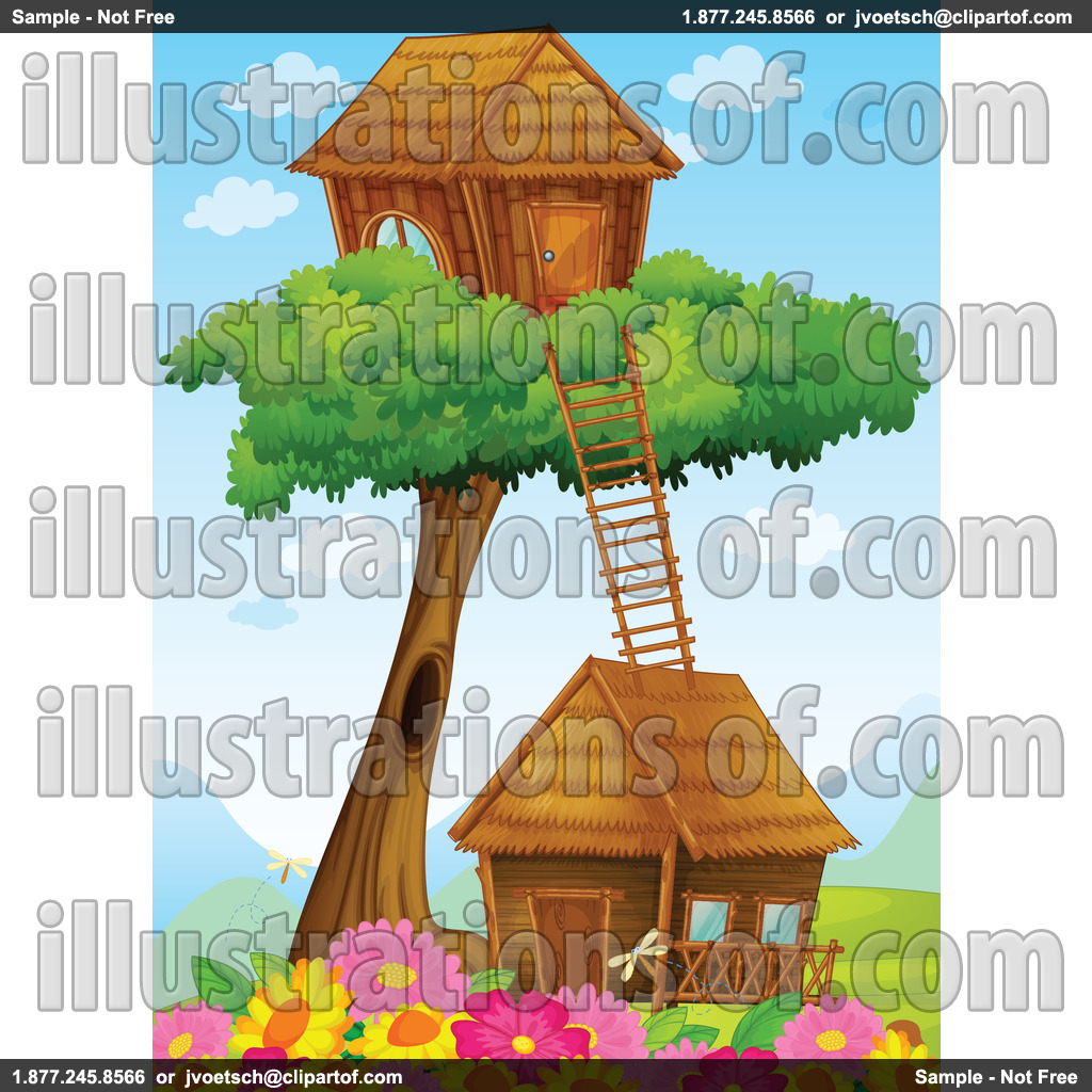 Clip Art Illustrations Tree House Clipart By Colematt Royalty Free Rf