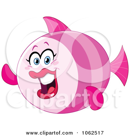 Clipart Pink Female Fish   Royalty Free Vector Illustration By