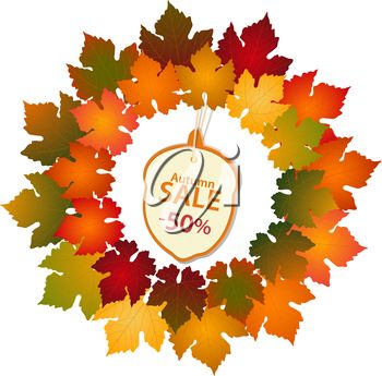 Iclipart   Royalty Free Clipart Image Of An Autumn Sale Frame  Fall