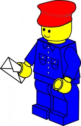 Lego Town Postman Clip Art Free Vector In Open Office Drawing Svg