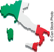 Map Italy Vector Clipart Royalty Free  1337 Map Italy Clip Art Vector    