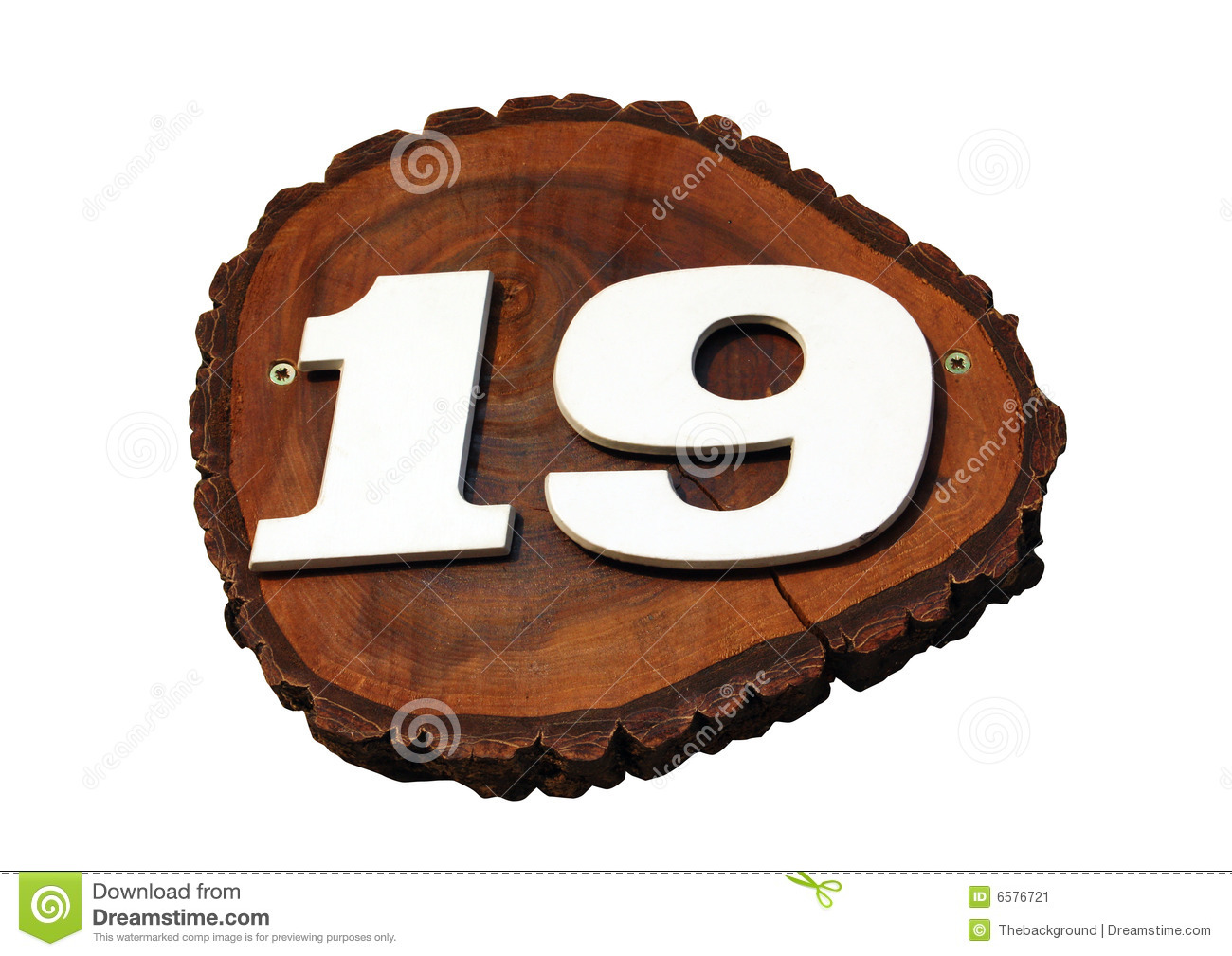 Number 19 Clipart Number 19 On Wood Brick