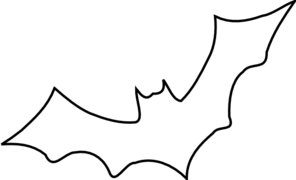Outline Bat Clip Art At Clker Com   Vector Clip Art Online Royalty