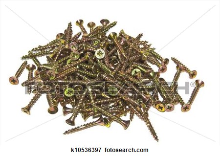 Picture Pile Of Wood Screws Fotosearch Search Stock Photography