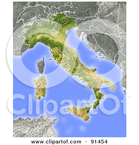 Royalty Free  Rf  Italy Map Clipart Illustrations Vector Graphics  1