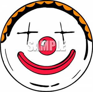 Scary Clown Face Clipart   Cliparthut   Free Clipart