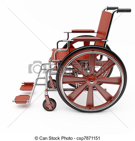 Stock Illustratie   Rood Wheelchair   Stock Illustratie Royalty