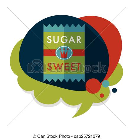 Sugar Packet Flat Icon With Long Shadow Eps10   Csp25721079