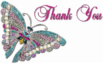 Thank You Butterfly Sparkle    Thank You    Myniceprofile Com