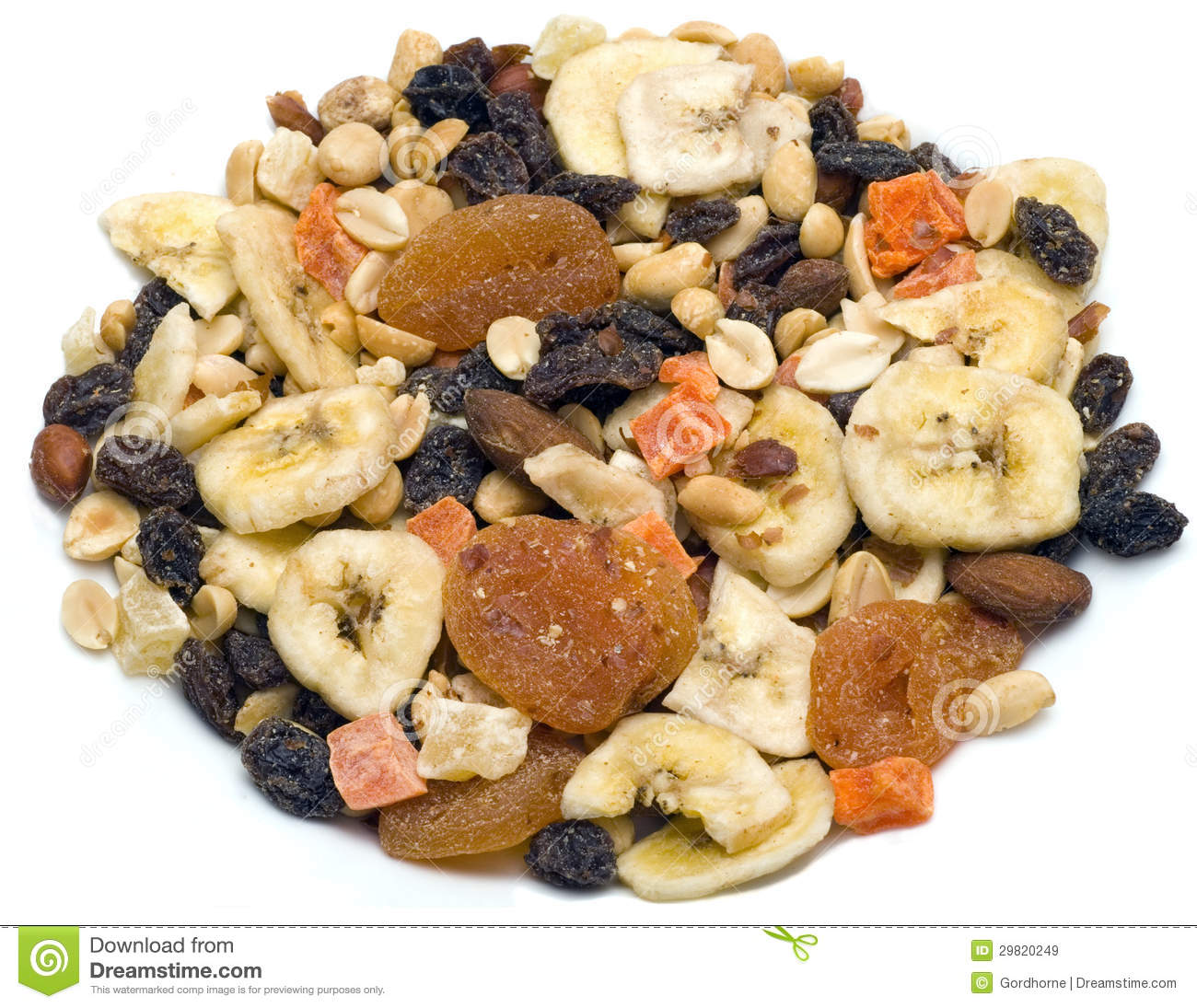 Trail Mix A Mix Of Dried Fruit Nuts And Other Healthy Foods