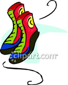 Wrestler S Shoes   Royalty Free Clipart Picture
