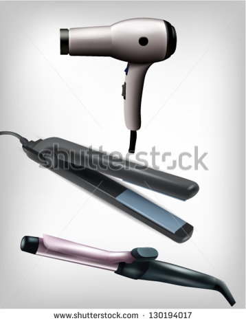 Curling Iron Clipart Flat Iron Curling Iron