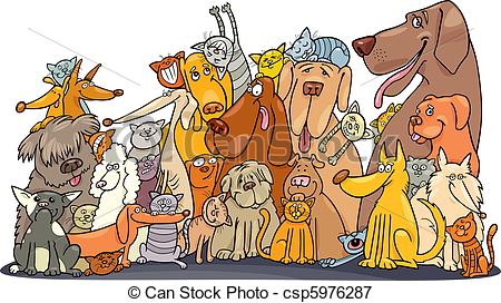 Dogs   Illustration Of Huge Group Of    Csp5976287   Search Clipart