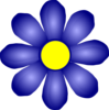 Flower Blue Daisy Clip Art