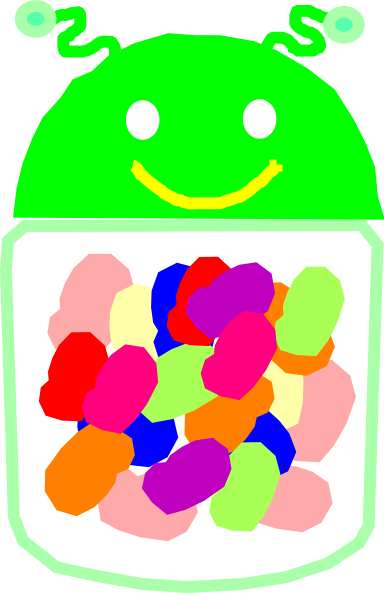 Jelly Bean Jar Rainbow Clip Art At Clker Com   Vector Clip Art Online