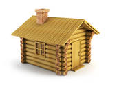Log Home Illustrations And Clipart