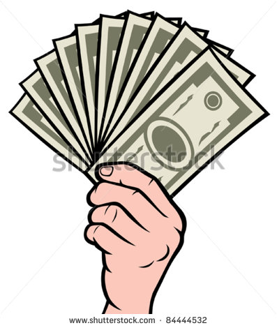 Money In The Hand  Hand With Money Hand Holding Banknotes     Stock    