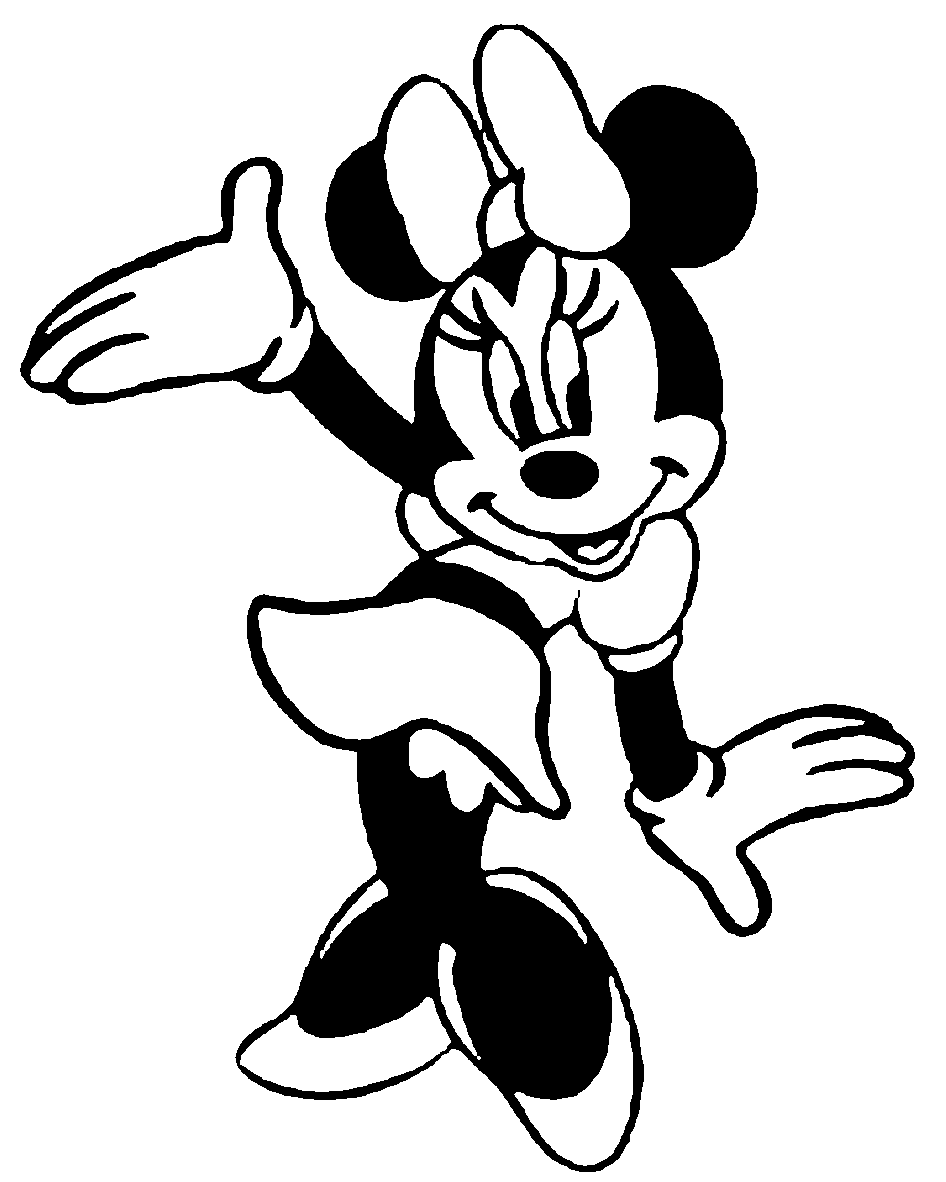     Mouse Black And White Famous Characters Walt Disney Mouse Minnie Mouse