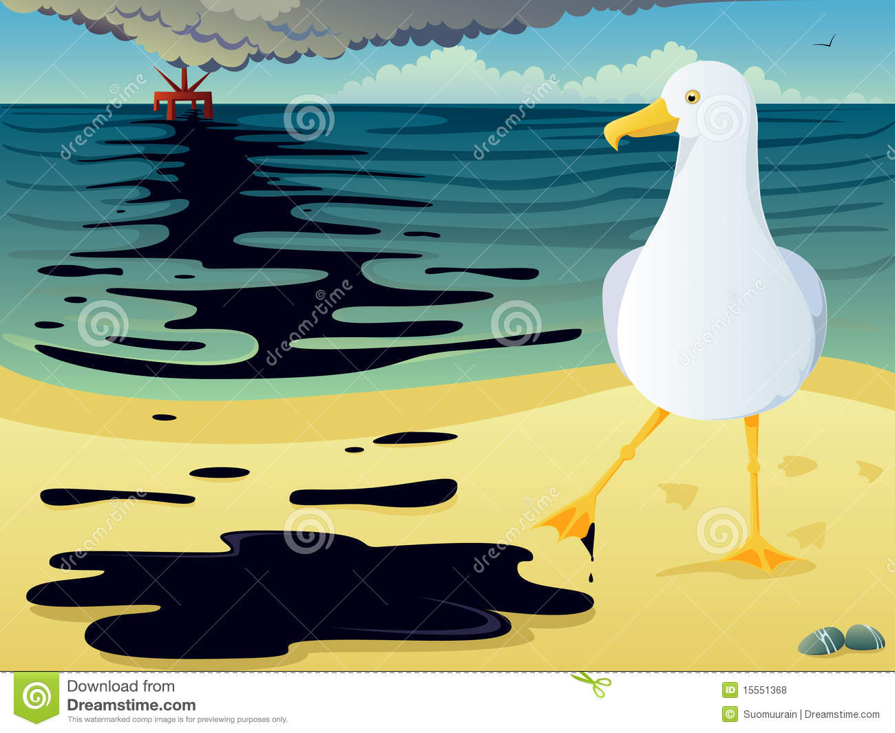 Oil Spill Royalty Free Stock Photos   Image  15551368