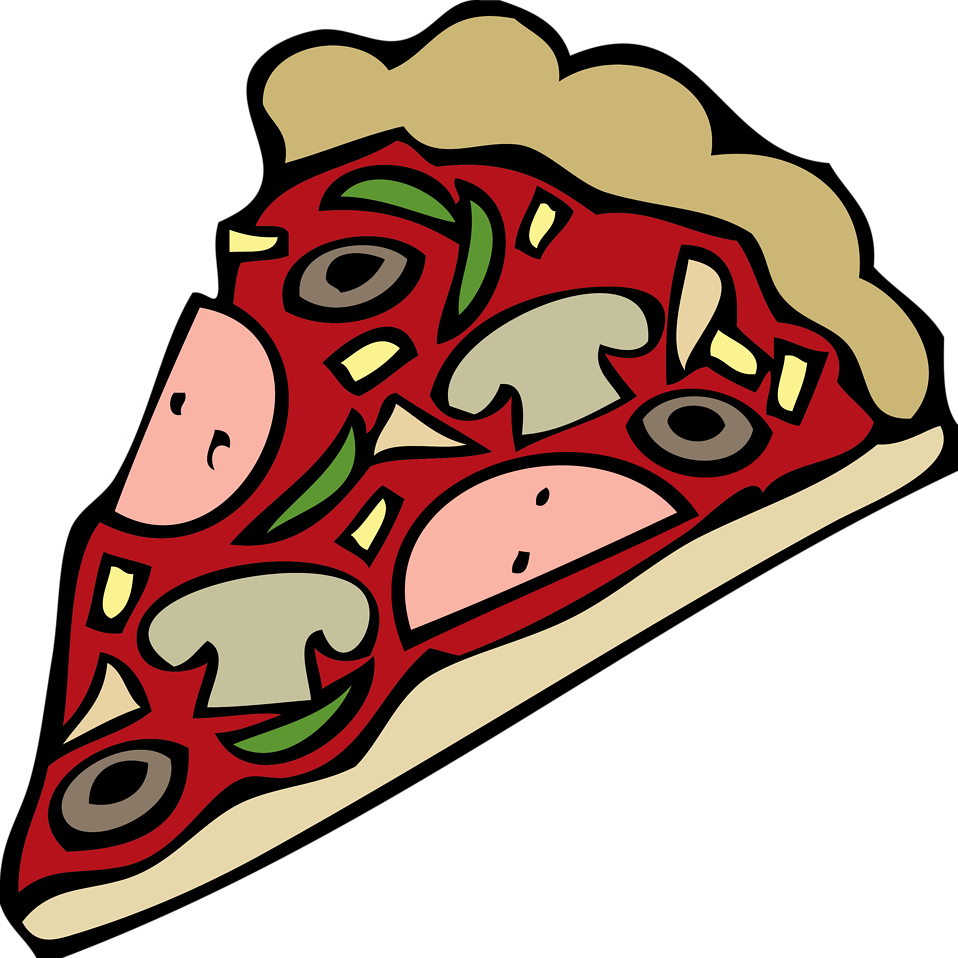 Pizza   Free Stock Photo   Illustration Of A Slice Of Pizza With