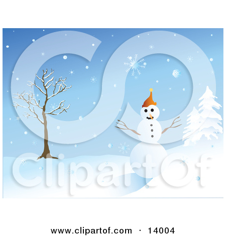 The Winter Blue Tones Clipart Illustration By Rasmussen Images  14005