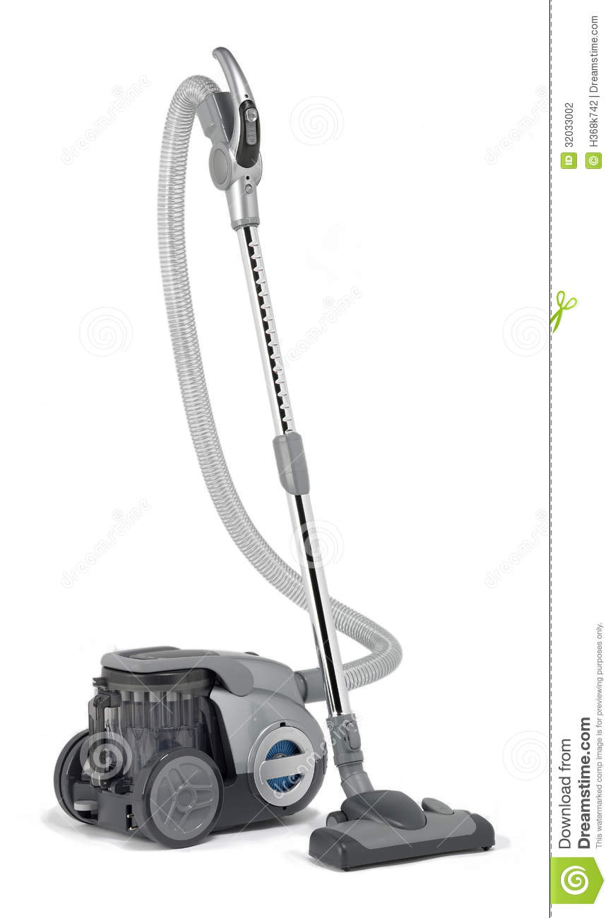 Vacuum Cleaner Black And White Vertical Easy Isolated On White