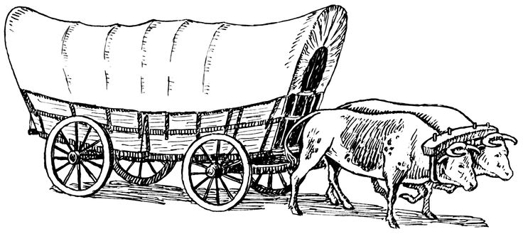 Wagons Trail Blazers Schooner Covered Covered Wagons Wagon Sketch