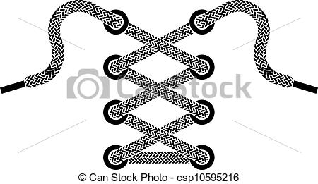 Clip Art Of Vector Shoe Lace Symbol Csp10595216   Search Clipart